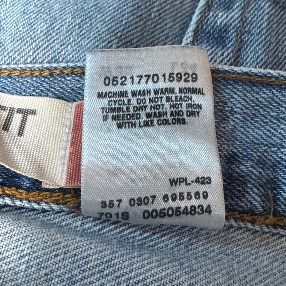 LEVI’S 505 Regular Fit Straight Leg Light Stonewash Blue Jeans Size 38 x 34 - Picture 8 of 10